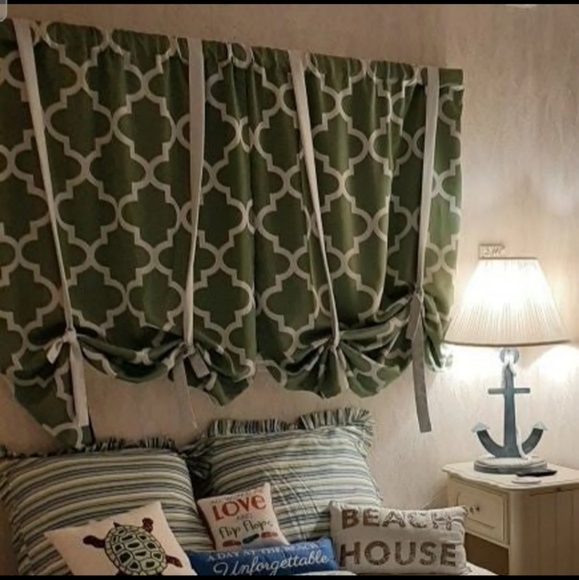 63" Moroccan Print Darkening Curtains Set of 2 MSRP $72 - Picture 3 of 3